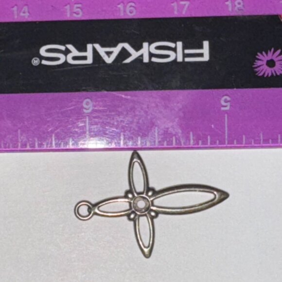 Sterling Silver Open Cross Pendant - Picture 15 of 16